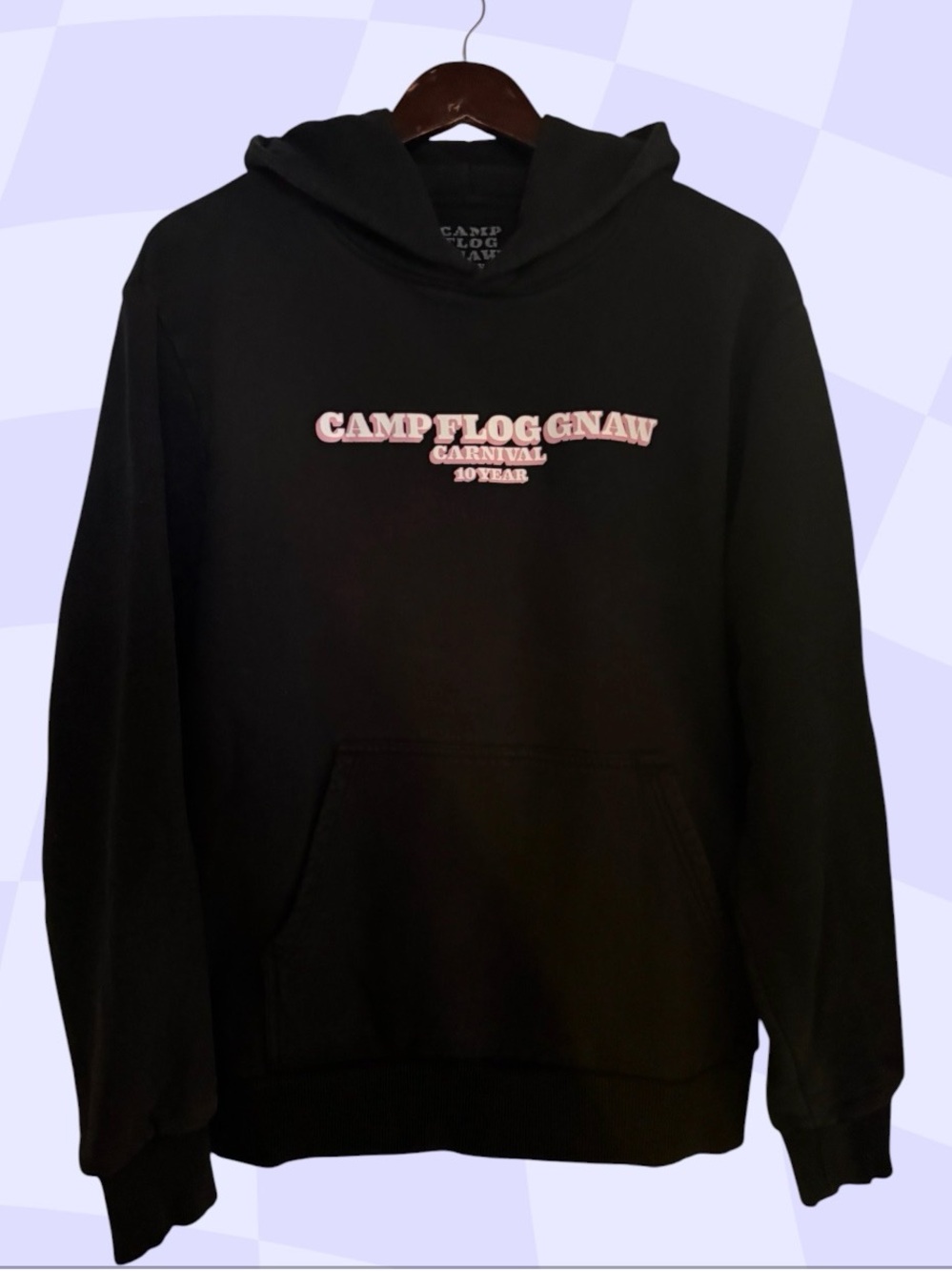 Black Hoodie Sweatshirt Size L Camp Flog Gnaw Carnival .